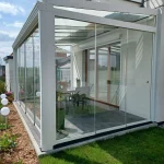 pergola aluminiowa, Pergola Comfort, zabudowa aluminiowa ze szklem bezpiecznym, ogród zimowy